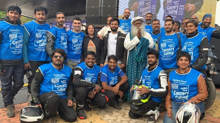 Cauvery Calling:  Rally enters Mysuru, Actor Pranitha Subhash joins rally
