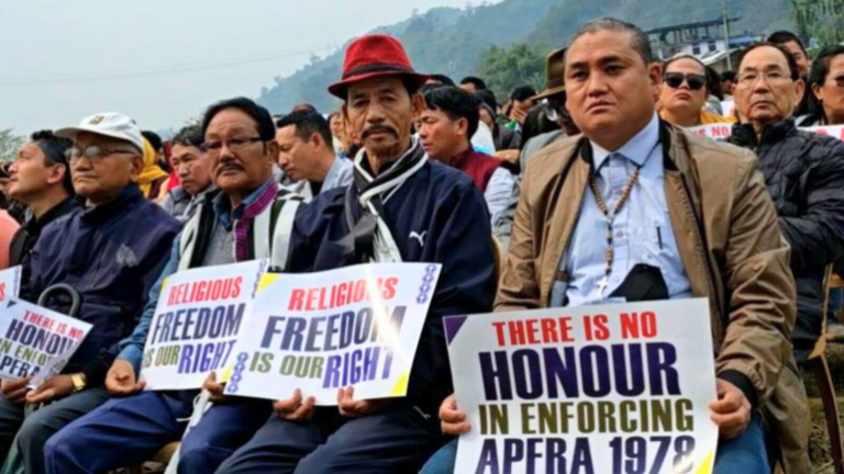 Christians Hold Massive Protest Against Arunachal Freedom of Religion Act