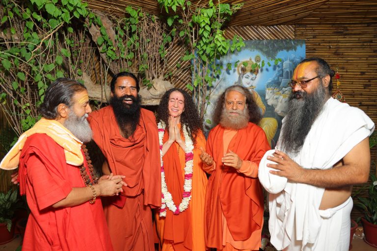Hollywood to the Himalayas: Sadhvi Bhagawati Saraswati Celebrates 25 Years of Sanyas at Parmarth Niketan, Rishikesh