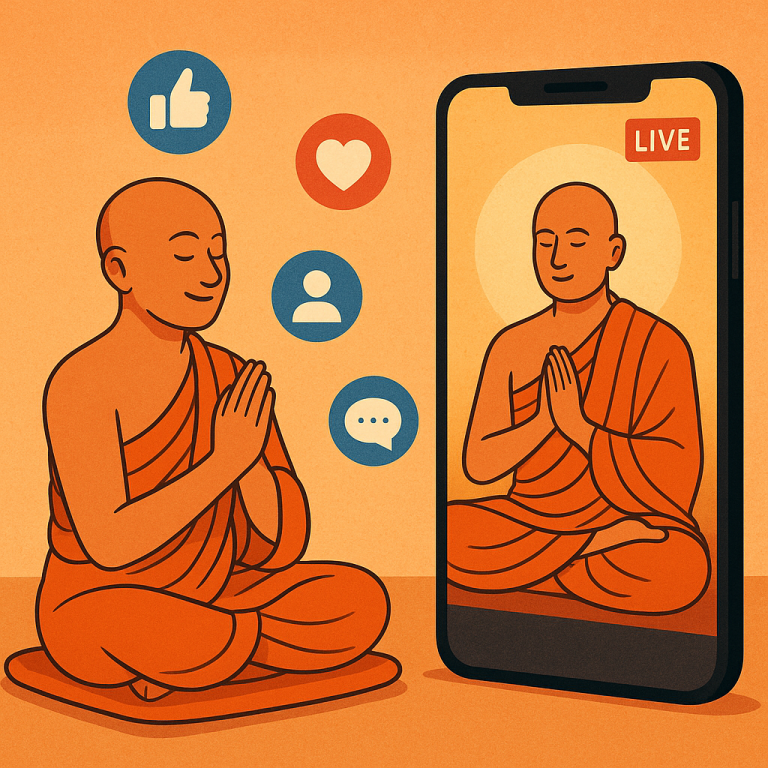 Digital Dharma: How Social Media Is Becoming the New Satsang Hall