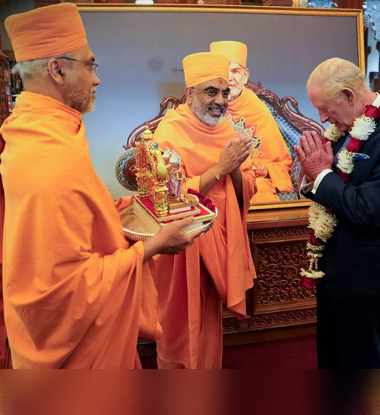 King Charles III and Queen Camilla at London’s Swaminarayan Temple: A Living Experience of Indian Spirituality