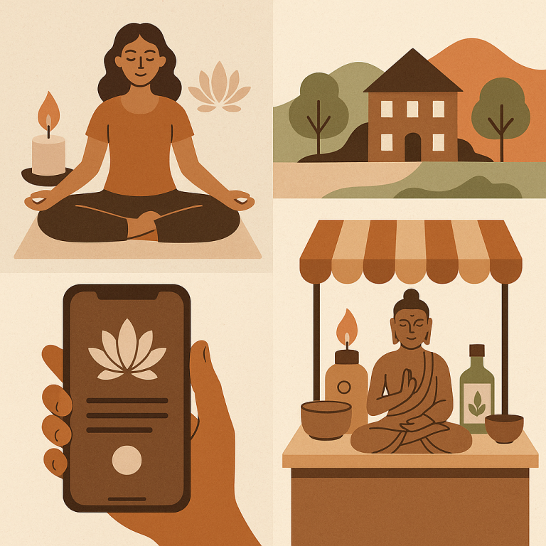 The Business of Spirituality: Wellness, Retreats, Apps & Commodification