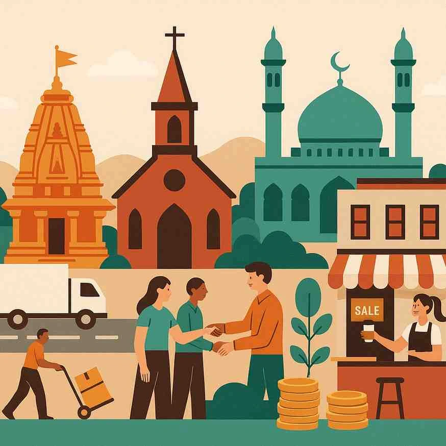 How Temples, Churches, and Mosques Drive Local Economies