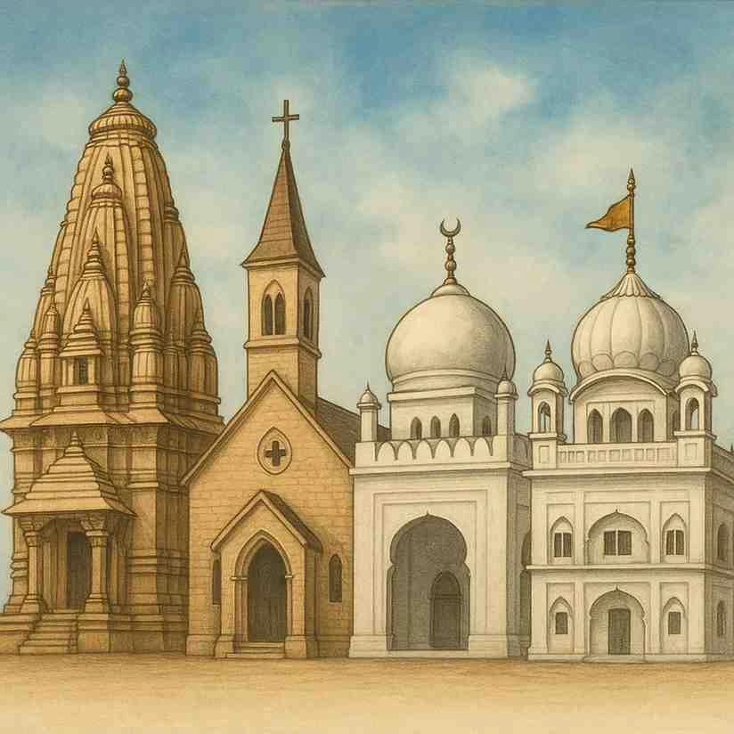 किसने बनाए मंदिर–चर्च–मस्जिद–गुरुद्वारे?