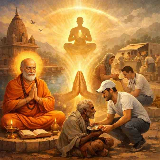 धर्म और सेवा का क्या संबंध है?