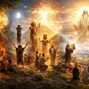 Development of the concept of God from nature worship to monotheism