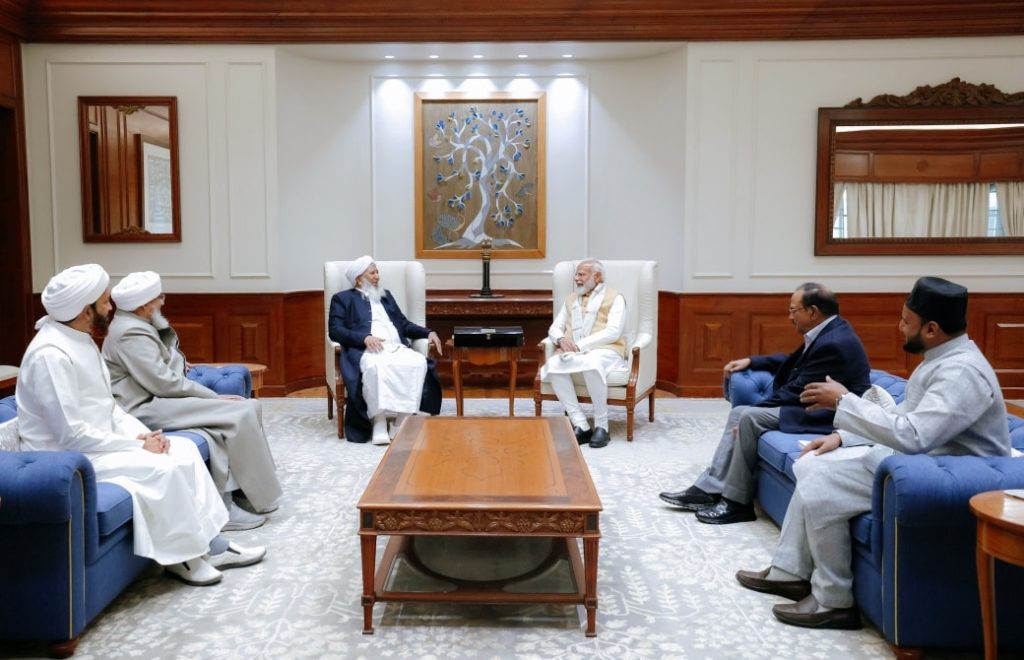 Hon’ble Grand Mufti of India, His Eminence Sheikh Abubakr Ahmad, met Hon’ble Prime Minister Narendra Modi