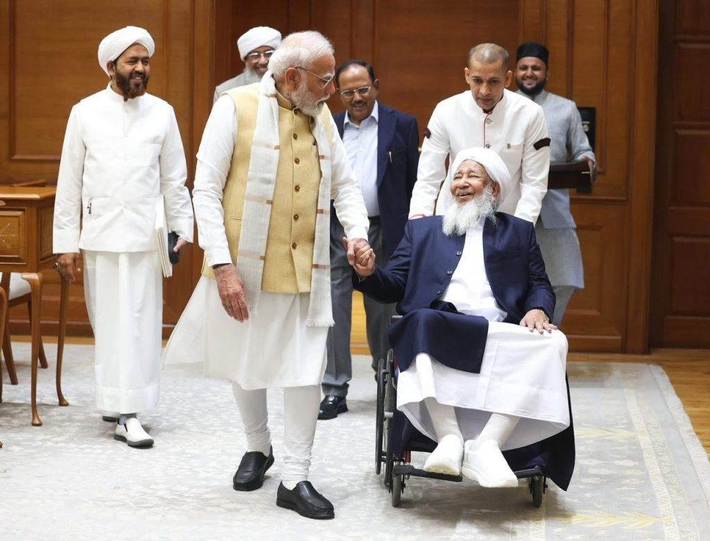 Hon’ble Grand Mufti of India, His Eminence Sheikh Abubakr Ahmad, met Hon’ble Prime Minister Narendra Modi