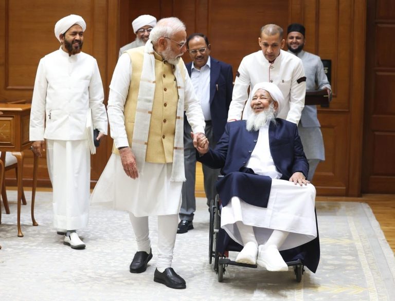 Hon’ble Grand Mufti of India, His Eminence Sheikh Abubakr Ahmad, met Hon’ble Prime Minister Narendra Modi