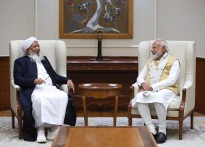 Hon’ble Grand Mufti of India, His Eminence Sheikh Abubakr Ahmad, met Hon’ble Prime Minister Narendra Modi