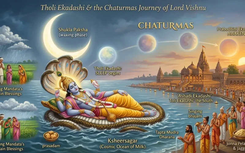 Significance of Tholi Ekadashi or Sayana Ekadashi