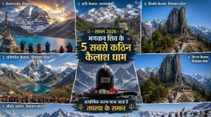 सावन के कठिन कैलाश धाम श्रीखंड महादेव शिवलिंग