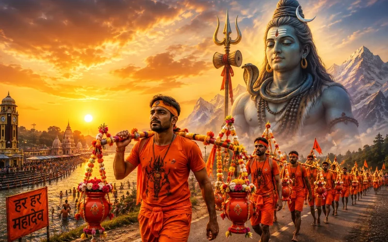 Kanwar Yatra 2026: Types of Kanwar Yatra Explained – Dak Kanwar, Khadi Kanwar, Baithaki Kanwar & Sadharan Kanwar