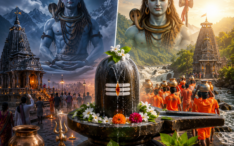 सावन शिवरात्रि और महाशिवरात्रि में क्या है अंतर? जानिए दोनों पर्वों का महत्व और पूजा विधि