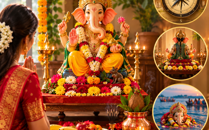 Ganesh Chaturthi 2026: घर में किस दिशा में रखें गणपति की मूर्ति? जानें स्थापना से विसर्जन तक के नियम