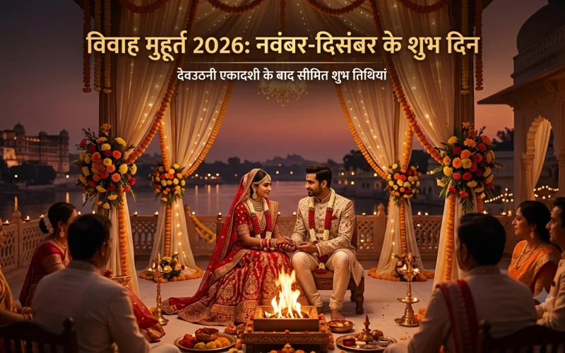 विवाह मुहूर्त 2026: नवंबर-दिसंबर के शुभ दिन और मुहूर्त