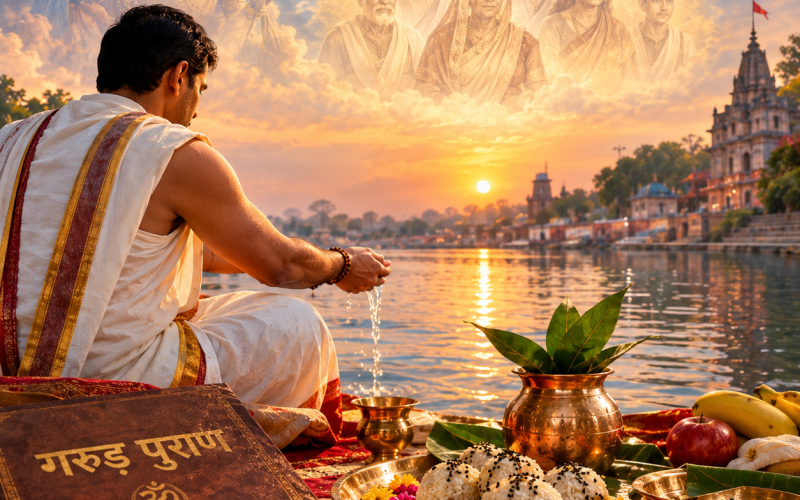 पितृ पक्ष 2026: क्या जीते-जी कर सकते हैं अपना श्राद्ध? गरुड़ पुराण में क्या कहा गया है