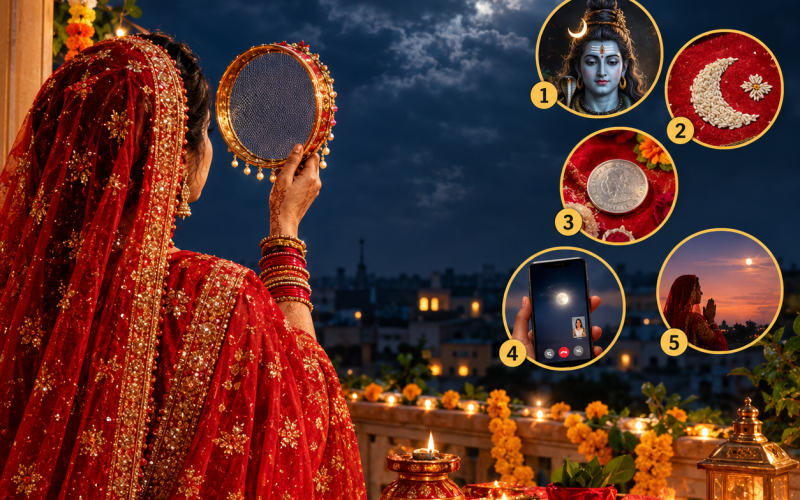 Karwa Chauth 2026: What to Do If the Moon Is Not Visible? 5 Traditional Ways to Complete Your Fast