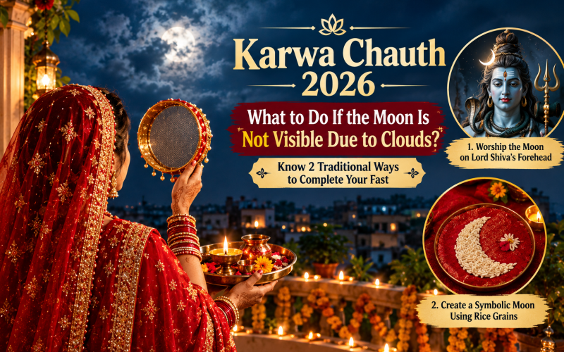 Karwa Chauth 2026: What to Do If the Moon Is Hidden Behind Clouds? Know How to Complete Your Fast
